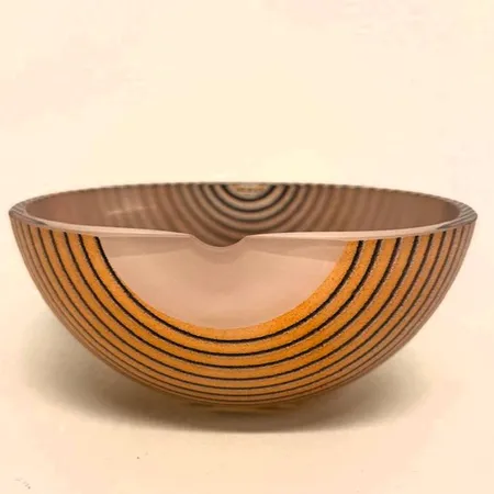 Skål, Oyster, Bertil Vallien, Kosta Boda, glas, höjd 8cm, bredd 18,5cm, signerad och numrerad 50143