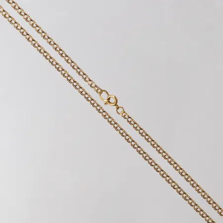 Collier Bismarck, ca 42cm, bredd 2,6mm. 18K  Vikt: 4 g