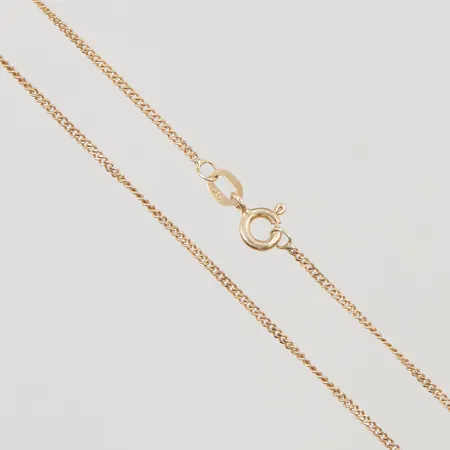 Kedja, Pansar, 37,5cm, bredd:1,2mm,  9K, 1,7g.