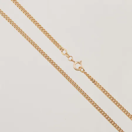 Kedja, Pansar, Balestra, 50cm, bredd: 3,2mm, 18K 19,5g.