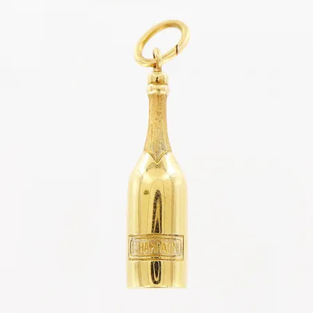 Hänge, champagneflaska, 36mm, 18K Vikt: 2,3 g