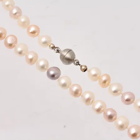 Pärlcollier med magnetlås, 49cm, pärlor, bredd Ø7,1mm. Vikt: 0 g