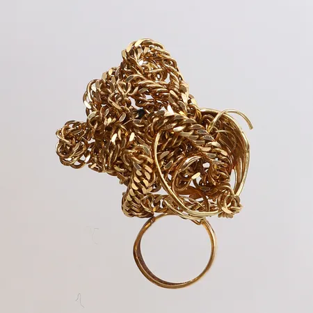 Guldskrot, stenar, skeva, defekta, 18K Vikt: 26 g