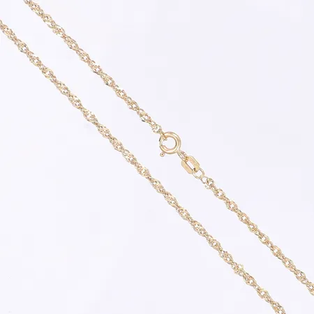 Kedja, längd 49cm, bredd 2mm, 18K Vikt: 4,1 g