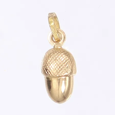 Hänge i form av ekollon, höjd 15mm, 18K Vikt: 0,8 g