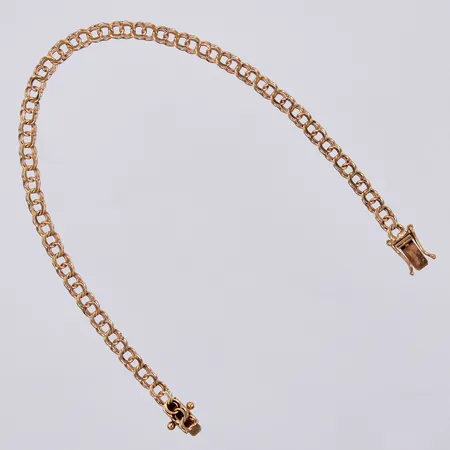 Armband Bismarck, längd: ca 19cm, bredd: ca 4mm, CGAB,  Clareus Guldsmeds Ab, Furusund, 18K  Vikt: 5 g