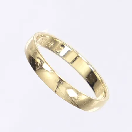 Ring, stl 17, bredd 3mm, gravyr, 18K Vikt: 2,4 g