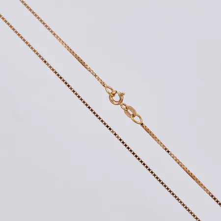 Kedja Venezia, längd: ca 60cm, bredd: ca 1mm, 18K  Vikt: 5,8 g