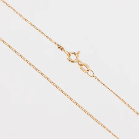 Collier Pansar, längd ca 36 cm, bredd 1 mm, 18k. Vikt: 1,5 g
