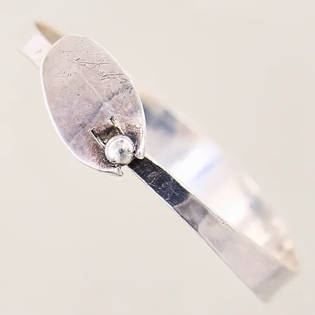 Armring, Ø62,3mm, bredd: 3,5-11,3mm, Ellert Silversmide, silver 925/1000 Vikt: 19,2 g