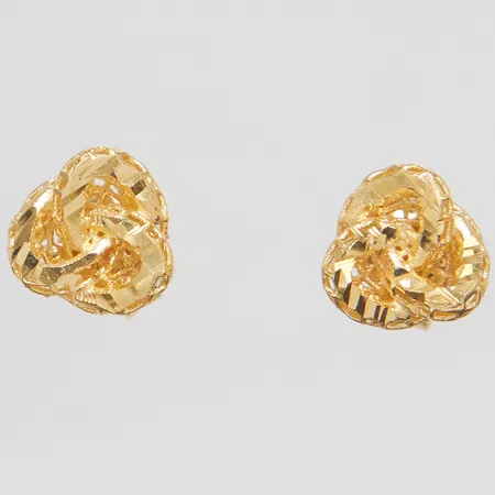 Örhängen, knutar, Øca.6,5mm, 18K Vikt: 1 g