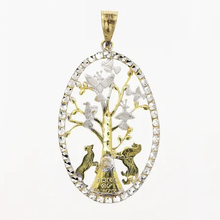 Hänge, genombrutet motiv, 17x32mm, 9K Vikt: 0,9 g