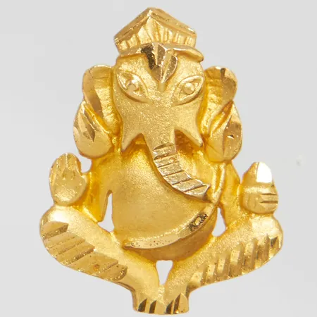 Hänge, Ganesha, 16,6x12,8mm, 22K Vikt: 1,4 g