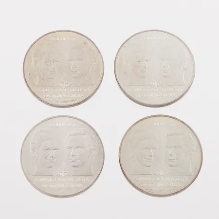 50 kronor 4 st, 1976. Vikt: 107,7 g