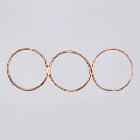 3 Ringar, defekta/graverade, 18K Vikt: 10,6 g