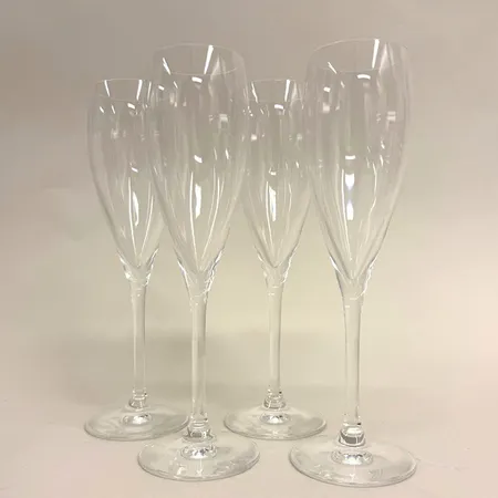 12 Champagneglas, Orrefors, More, design Erika Lagerbielke, Ø5cm, höjd 23,5cm, boxar, nyskick Skickas med postpaket.