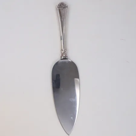 Tårtspade, längd 25,5cm, Theodor Olsens, Norge, blad i rostfritt stål, silver 830/1000 Vikt: 119,9 g