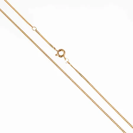 Kedja, Pansar i 14K guld. Den är 35,5/38 cm lång, 1,4 mm bred och väger 2,5g. Springring. 