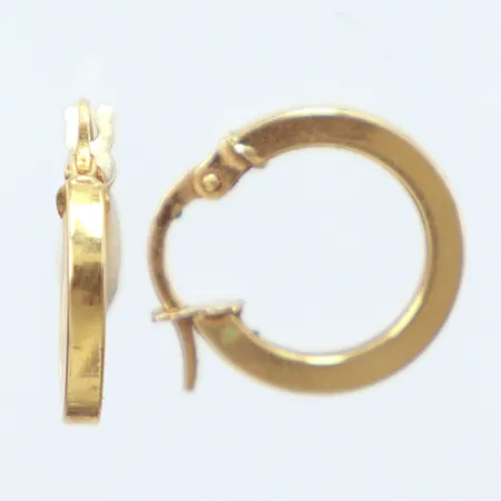 Ett par örhängen Creoler, Ø14mm, 18k   Vikt: 1,3 g