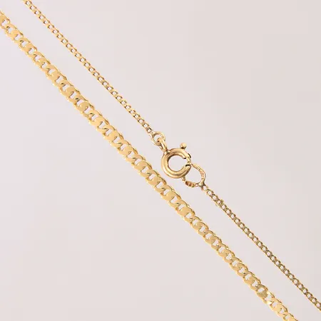 Kedja Pansar doserad, längd: 45cm, bredd: 1,1-2,4mm, skevt lås, 18K  Vikt: 3,4 g