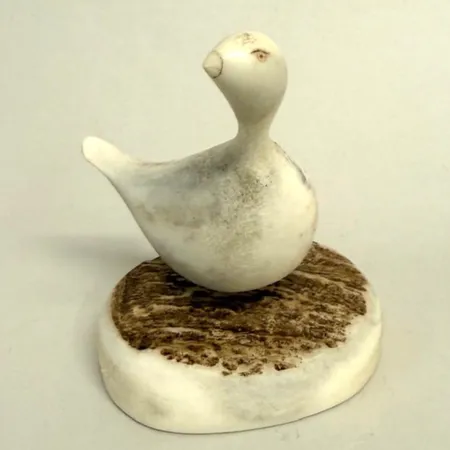 Skulptur, rip-fågel, höjd 8cm, Bo-Göran Korvi, snidat renhorn Vikt: 0 g