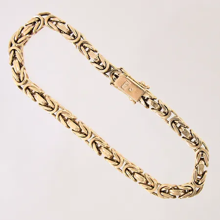 Armband Kejsar, längd 21,5cm, bredd 5,5mm, 18K  Vikt: 42,5 g