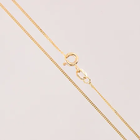 Kedja Pansar, längd: 37,5cm, bredd: 0,9mm, GHA, 18K  Vikt: 1,6 g