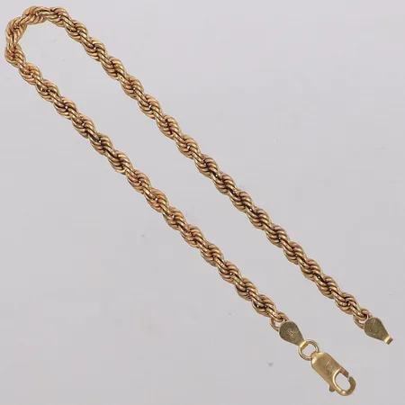 Armband Cordell, längd 20,5cm, bredd 3,7mm, 14K  Vikt: 3,7 g