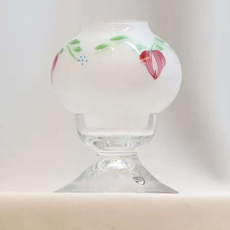 Ljuslykta Orrefors ca Ø5-5 - 10cm, Eva Englund, signerad EE -AL