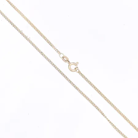 Kedja, Pansar, längd 59,5cm, bredd 2cm, förgyllt silver 925/1000 Vikt: 4,8 g