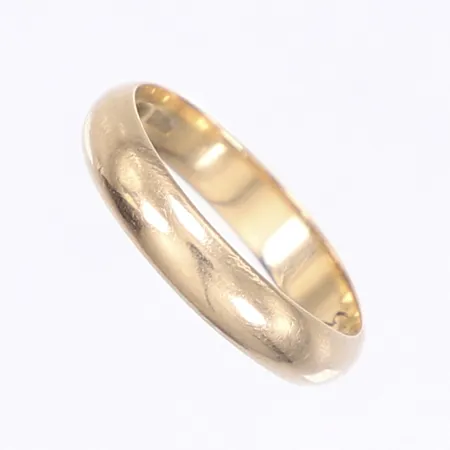 Ring slät, stl 20, bredd 4mm, personlig gravyr, 18K Vikt: 4,7 g