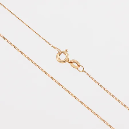 Collier Pansar, längd ca 45 cm, bredd 1 mm, 18k. Vikt: 1,9 g