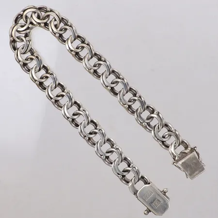 Armband Bismarck, längd 22,5cm, bredd 10,5mm, silver 925/1000 Vikt: 32,4 g
