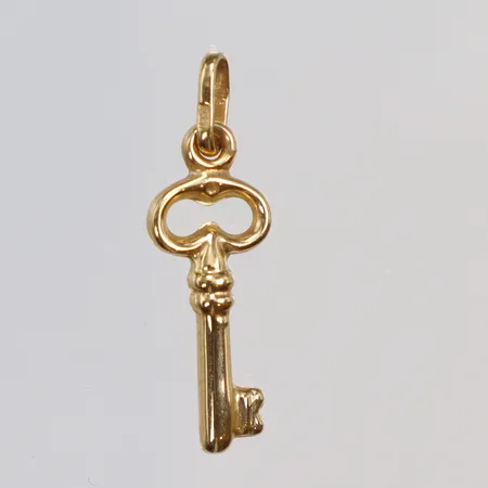 Hänge nyckel, 25x8mm, 18K Vikt: 0,6 g