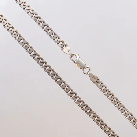 Kedja Pansar, längd 40cm, bredd ca 4mm, CCC, 925/1000 silver  Vikt: 14,6 g