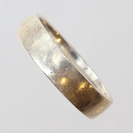 Ring, slät, stl: 19, bredd 5mm, silver 925/1000.  Vikt: 5 g