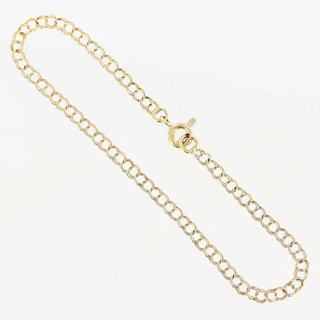 Armband, Bismarck, 16cm, bredd 3mm, 18K.   Vikt: 1,3 g