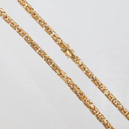 Kedja, Kejsarlänk, längd: 54,5cm, bredd: 6mm, Svedbom & Co AB, 18K Vikt: 116,5 g