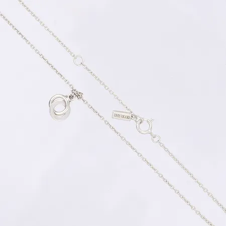 Kedja med två små hängen, längd ca 42cm, Efva Attling, två knutar, silver 925/1000 Vikt: 3,1 g