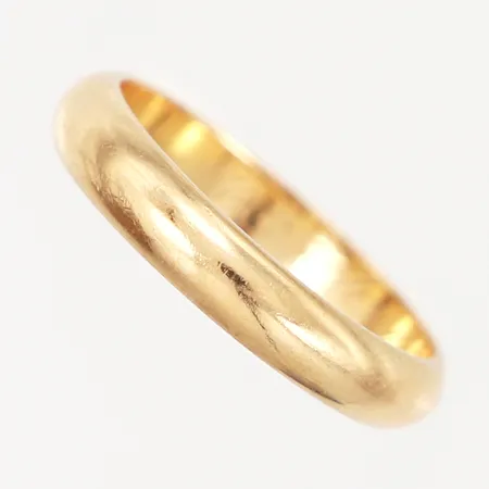 Ring slät, 17¼, bredd: 3mm, gravyr, 18K Vikt: 3,9 g