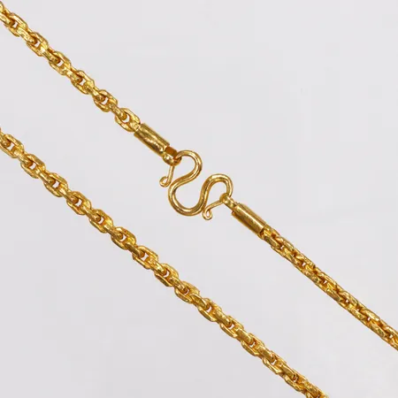 Kedja, Ankar, längd 62cm, bredd 4,3mm, s-lås, Thaiguld, 23K Vikt: 27,4 g