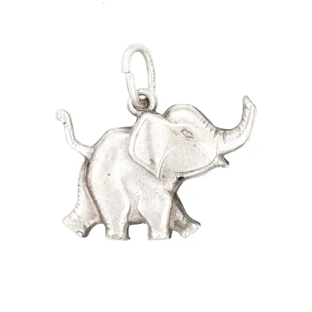 Hänge elefant, ca 15x17mm, silver. Vikt: 1,1 g