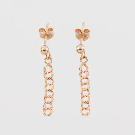 Örhängen paret, Bismarck, höjd ca 24 mm, 18k. Vikt: 0,9 g