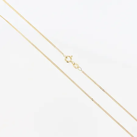 Kedja Pansar, 39,5cm, bredd 1mm, 18K.   Vikt: 2,3 g