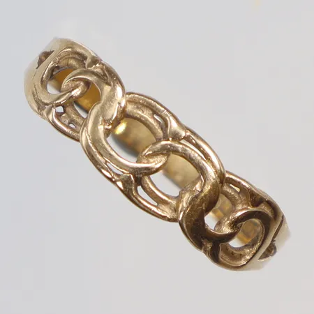 Ring bismarck, stl 16¾, bredd 2-5mm, 18K Vikt: 1,7 g