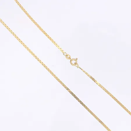 Kedja, längd 39,5, bredd 2mm, 18K Vikt: 6,5 g