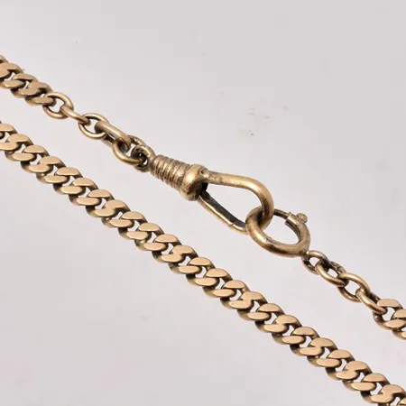 Klockkjedja i förgyllt silver, 37cm, Pansar, bredd 4,5mm, 830/1000, vikt 17,08g.