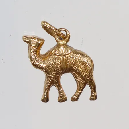 Hänge kamel, 19x15mm, 18K Vikt: 1 g