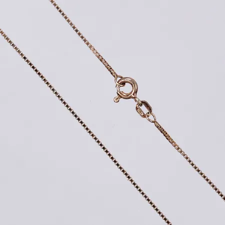 Kedja Venezia, längd ca 41,8cm, bredd ca 1mm, förgyllt 925/1000 silver Vikt: 1,8 g