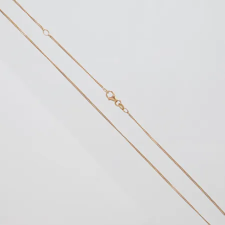 Kedja, Pansar, längd: 38,1+42,2cm, bredd: 1mm, 18K Vikt: 2,1 g